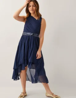 Abigail One-Shoulder Prom Dress Blue