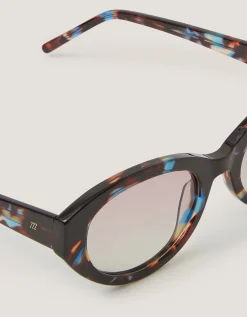 Acetate Tort Oval Sunglasses