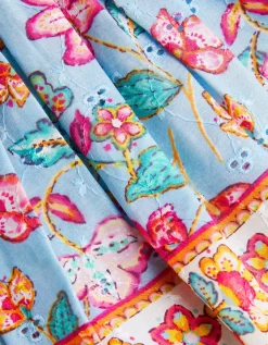 Adara Floral Print Skort Blue