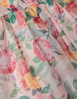 Agnes Long Sleeve Floral Chiffon Dress Multi