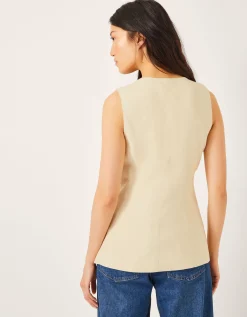 Alba Tailored Waistcoat Yellow
