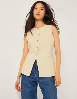 Alba Tailored Waistcoat Yellow