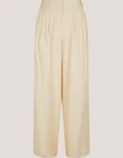 Alba Wide Leg Tailored Trousers Yellow