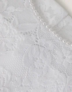 Alberta Rose Lace Communion Dress White