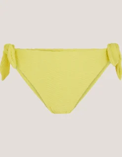 Alina Rib Tie-Side Bikini Bottom Green