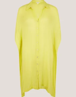 Anaka Beach Cover Up Shirt Green