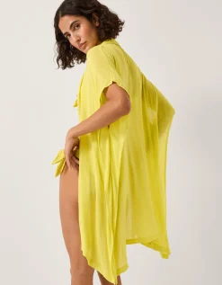 Anaka Beach Cover Up Shirt Green