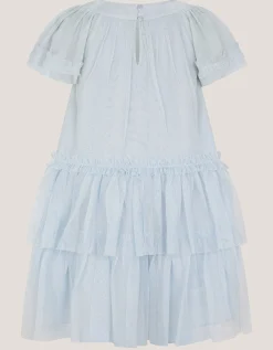 Anastasia Embellished Tulle Party Dress Blue