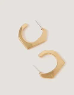 Angular Hoop Earrings