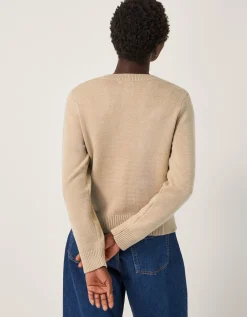 Anne Argyle Knitted Cardigan Camel