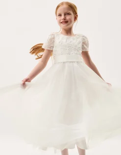 Anya Tulle Maxi Dress Ivory