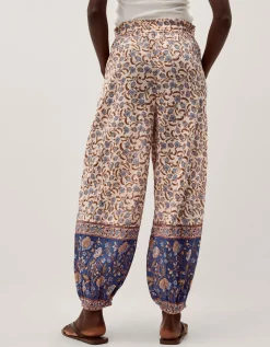 Ari Floral Balloon Trousers Blue