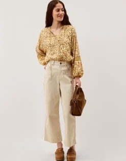 Ari Floral Print Blouse Yellow