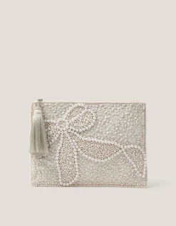 Audra Beaded Bow Pouch