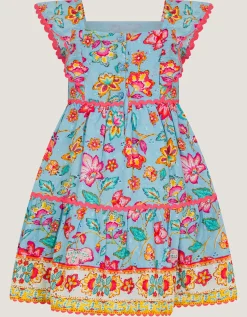 Baby Adara Floral Print Dress Blue