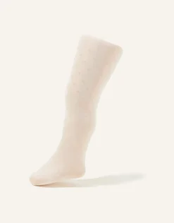 Baby Bridal Spot Tights Ivory
