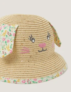 Baby Bunny Straw Sun Hat Multi