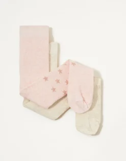 Baby Butterfly Cotton Tights Twinset Multi