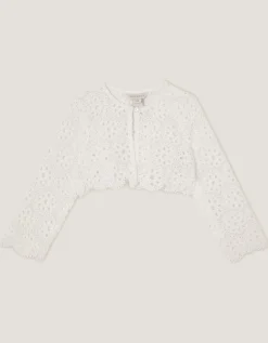 Baby Carmela Crochet Cardigan Ivory