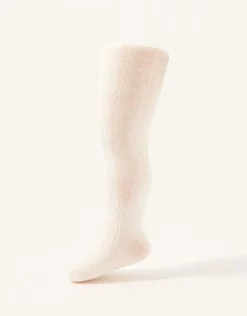 Baby Day Cable Tights Ivory