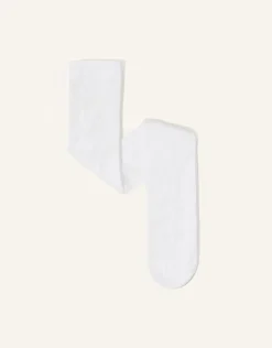 Baby 35 Denier Bridal Spot Tights White