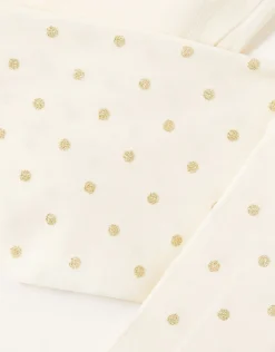 Baby 40 Denier Glitter Spot Tights Gold