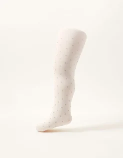 Baby 40 Denier Glitter Spot Tights Gold