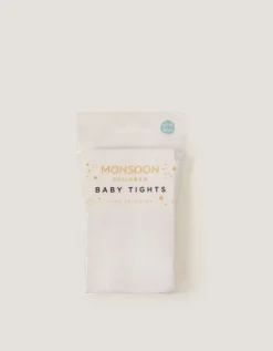 Baby 40 Denier Lace Tights White