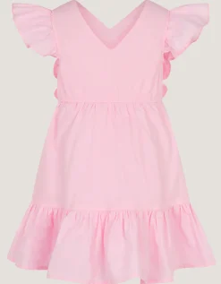 Baby Embroidered Butterfly Bodice Dress Pink