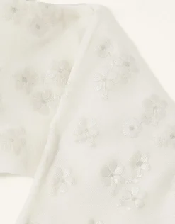 Baby Floral Perlato Print Tights Ivory