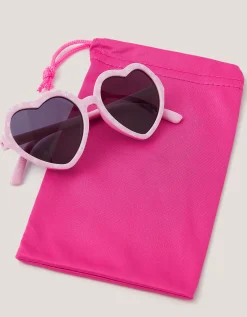 Baby Flower Print Heart Sunglasses