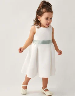 Baby Molly Scuba Bridesmaid Dress Ivory