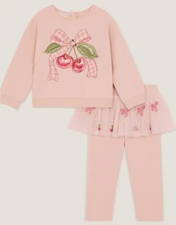 Baby Mon Cheri Top & Tutu Leggings Set Pink