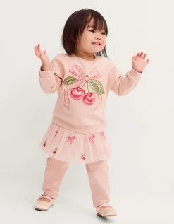 Baby Mon Cheri Top & Tutu Leggings Set Pink