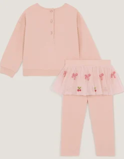 Baby Mon Cheri Top & Tutu Leggings Set Pink