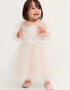 Baby Paige Lace Party Dress White