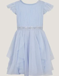 Baby Pennie Mesh Party Dress Blue
