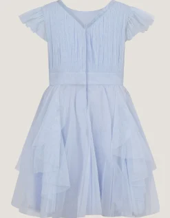 Baby Pennie Mesh Party Dress Blue