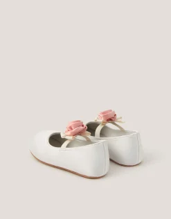 Baby Rosette Walker Shoes Ivory