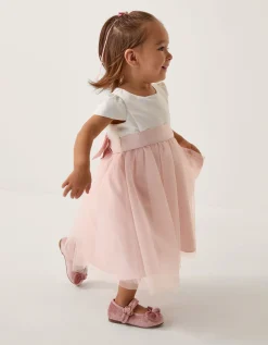 Baby Satin Bridesmaid Dress Pink