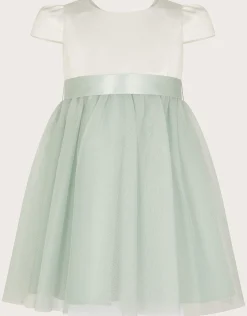 Baby Tulle Bridesmaid Dress Green