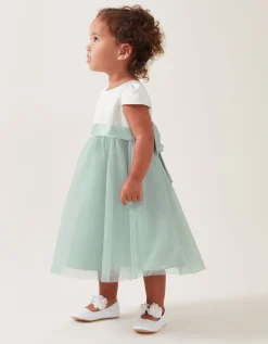 Baby Tulle Bridesmaid Dress Green