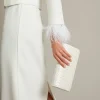 Becky Woven Bridal Clutch Bag