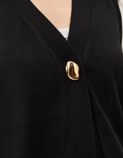 Beth Short Sleeve Cardigan Black