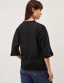 Beth Short Sleeve Cardigan Black