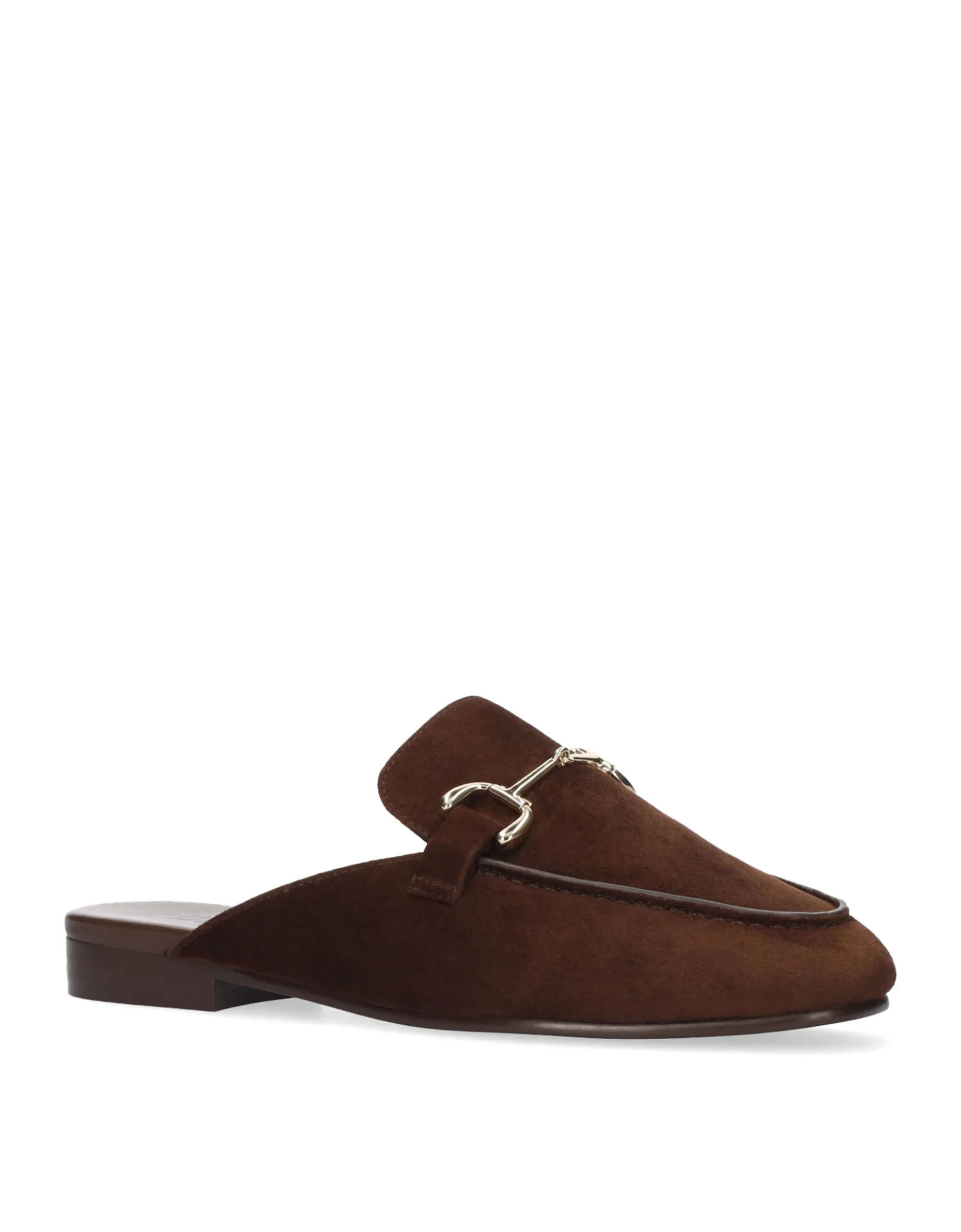 Bibi Lou Ashe Suede Mule Loafers Brown
