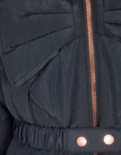 Bonita Bow Padded Coat Blue