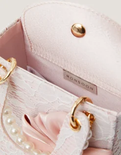 Bow Charm Lace Bag