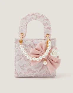 Bow Charm Lace Bag