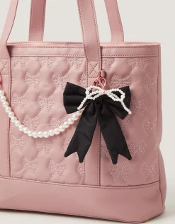 Bow Charm Tote Bag